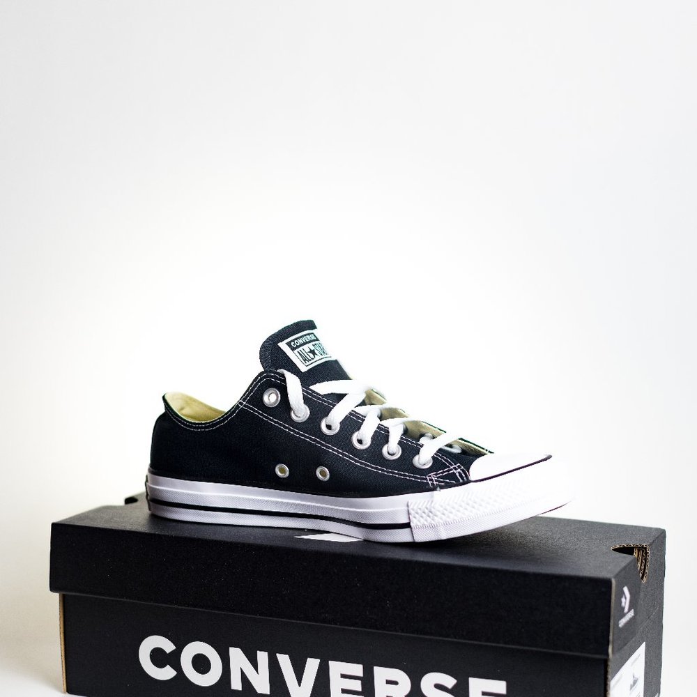 All Star OX Black Converse Shoes Size 8 US